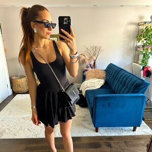 UO Daphne Drop-Waist Mini Dress